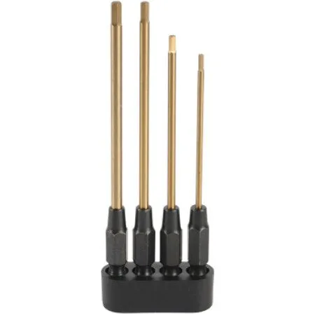 4 X HEX TIP SET POWER DRIVER TYPE 1.5MM 2.0MM 2.5MM 3.0 TEAM TITAN