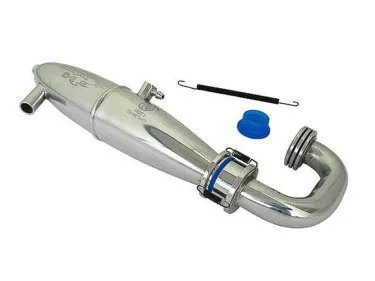 REAR INLINE PIPE & MANIFOLD POLISHED 1/8TH OFF ROAD