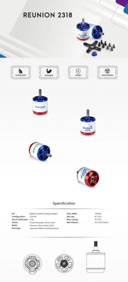 BROTHER HOBBY REUNION 2318 890KV BROTHER HOBBY