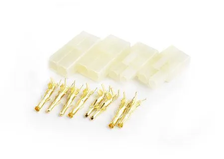 TRC-1008G TAMIYA CONNECTOR SET GOLD PLATED TERMINALS 2 PAIRS