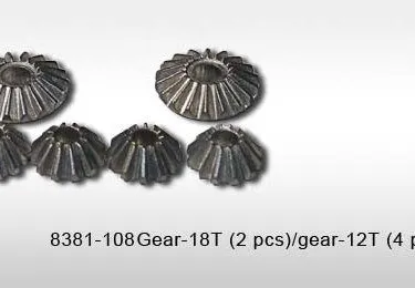 8381-108 - Gear-18T (2)/Gear-12T (4)