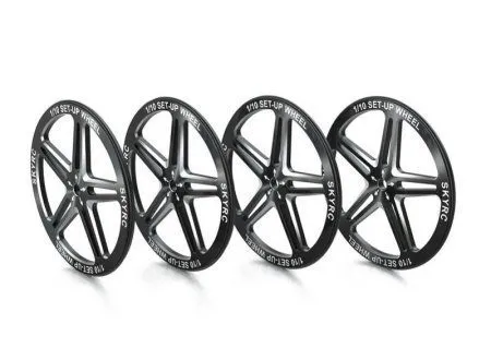 sk600069-06 Sky Rc Set Up Wheels Set Of 4 Black SKY RC