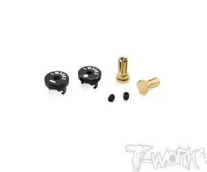 T-WORKS Polarity Heat sink Connector 5mm Plugs - BB PITLANE HOBBIES
