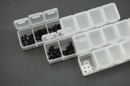 Koswork KOSWORK 7 Compartments Parts Box 165x34x25mm (3 sets) KOSWORK RC Koswork KOSWORK 7 Compartments Parts Box 165x34x25mm (3 sets) KOSWORK RC