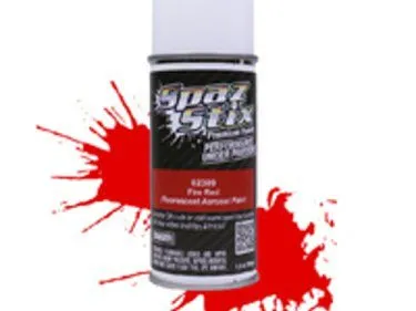 SPAZSTIX FIRE RED FLURO 3.5OZ