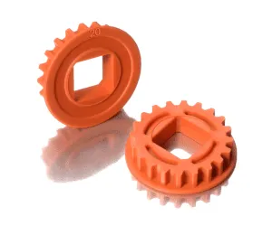 XRAY FIXED PULLEY FOR LAYSHAFT WITH BEARINGS 20T - GRAPHITE (2) - XY305578-O