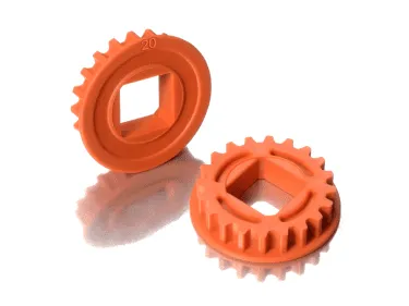 XRAY FIXED PULLEY FOR LAYSHAFT WITH BEARINGS 20T - GRAPHITE (2) - XY305578-O