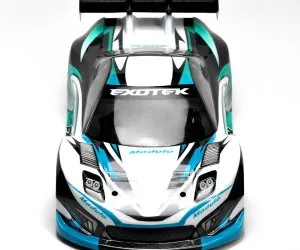 TYPE A 1/10 USGT RACE BODY CLEAR LEXAN W/ WING