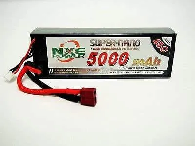 NXE5000HC452 NXE 7.4V 5400 50C H-CASE LIPO W-DEANS
