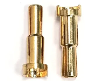 Battery Gold Stepped 4-5 Plugs (2)
