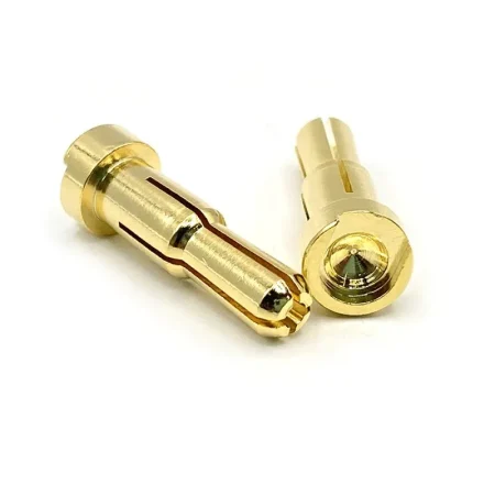 Battery Gold Stepped 4-5 Plugs (2) PITLANE HOBBIES Battery Gold Stepped 4-5 Plugs (2) PITLANE HOBBIES