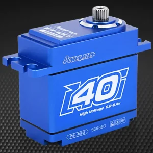 Power HD Blue Alloy Standard Coreless 40kg 8.4v Steel Geared WP - Image 1