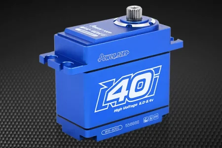 Power HD Blue Alloy Standard Coreless 40kg 8.4v Steel Geared WP POWER HD