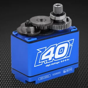 Power HD Blue Alloy Standard Coreless 40kg 8.4v Steel Geared WP - Image 2