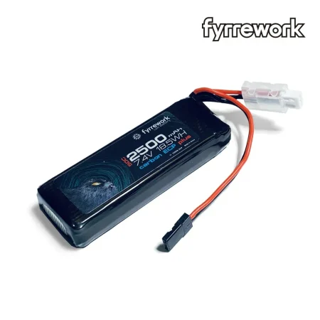 Fyrrework 2500mAh 7.4V RX Receiver Lipo Battery FYRREWORK