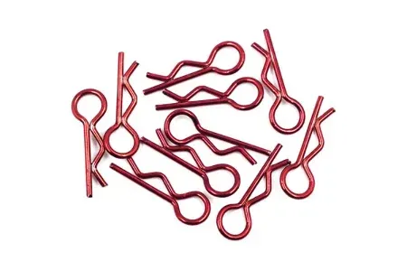 Yeah Racing 1/10 1/8 Laser Red Body Pins 10Pcs YEAH RACING