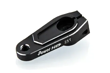 POW-AP1807_00 Power HD Aluminium 25T 18mm Servo Horn - Black POWER HD