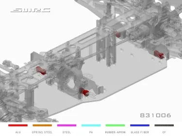 SNRC 10x6mm ALU PILLAR 831006