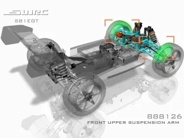 SNRC FRONT UPPER SUSPENSION ARM 888126