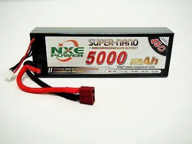 NXE 7.4V 5000 45C H/CASE LIPO W/DEANS