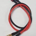 4MM TO MALE DEANS (T-PLUG) CHARGE LEADS PITLANE HOBBIES