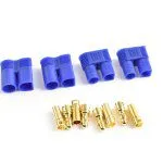 EC3 PLUG MALE/FEMALE 2 PAIRS TORNADO RC