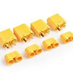XT90 PLUG MALE, 4 PC TORNADO RC