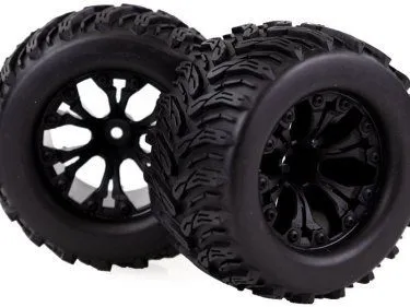 HSP 2.8 MT-Cyclone Tyres on Black Spoke Rims - Image 1