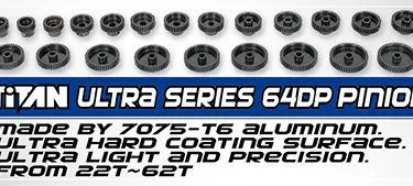 64DPI  Pinions Anodized Alloy Ultra Series TEAM TITAN - Image 1