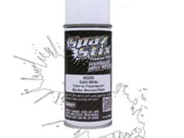SPAZSTIX, SOLID WHT GLO BACKER 3.5OZ - Image 1