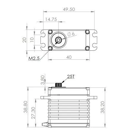 HBL550 Dimension