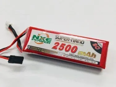 NXE 7.4V 2500mah RX pack Soft case w/JR - Image 1