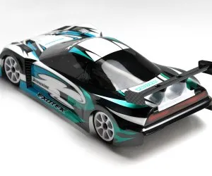 TYPE A 1/10 USGT RACE BODY CLEAR LEXAN W/ WING