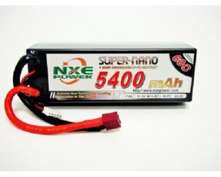 NXE 5400MAH 60C W/DEAN 4S LIPO NXE