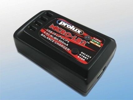 PROLUX USB CHARGER 2S LiPo/lIfE 4-8 CELL NiMh 800MAH
