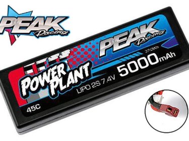 LiPo 5000mah 7.4V 45C DEANS PEAK RACING