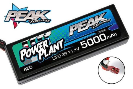 PEAK RACING 5000MAH 11.1V 3S HARD CASE LIPO PEAK RACING