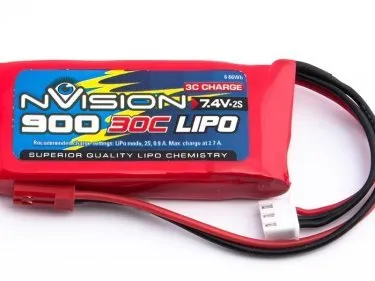 NVISION LiPo 2S 7.4V 900MAH 3C