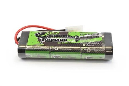 TORNADO RC 7.2 NIMH W/TAMIYA 5000 MAH TORNADO RC