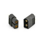 BLACK XT60 M/F PLUGS PITLANE HOBBIES