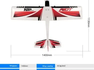 Dancing Wings, Top RC Riot RC Plane PNP - Image 4