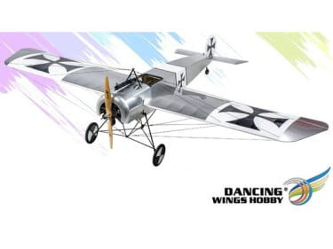 Dancing Wings Fokker- E 1.58m +motor+20a Esc+9gx4 Servo Wooden Prop