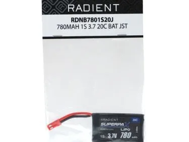 780MAH 1-CELL/1S 3.7V 20C LIPO
