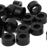 ALLOY 3MM WASHER 8 PCS 2.0MM BLACK PITLANE HOBBIES