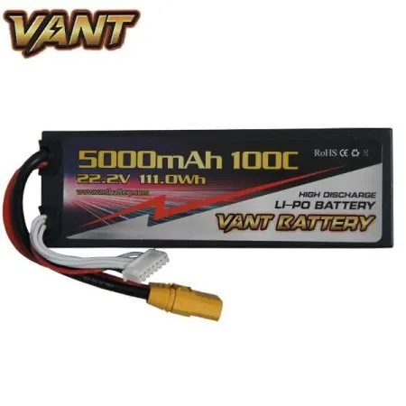 6S 5000MAH HARD CASE LIPO VANT BATTERY