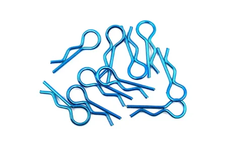 YEA-YA-0594LB_00 Yeah Racing 1/10 1/8 Laser Blue Body Pins 10Pcs