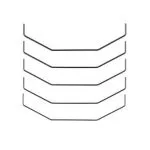 RC10TC8 ANTI-ROLL BAR SET, 1.0 - 1.4mm TEAM ASSOCIATED