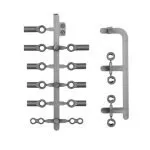 RC10TC8 BALL CUPS, ARM BALL INSERTS AND ANTI-ROLL BAR LINKS TEAM ASSOCIATED