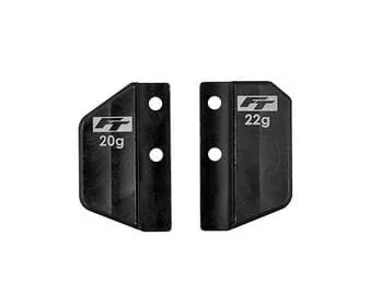 RC10TC8 FT STEEL FRONT AND REAR BATTERY WEIGHT SET, 42G