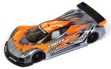 Pzero R 1/10 USGT RACE BODY clear lexan w/ wing